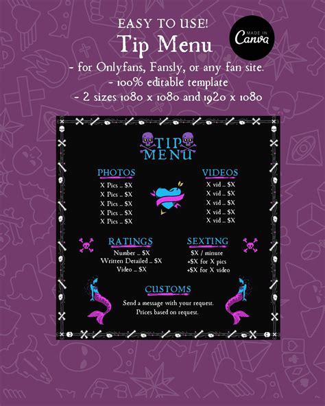 tip menu ideas|OnlyFans Menu: How To Set It Up, Tips and Ideas